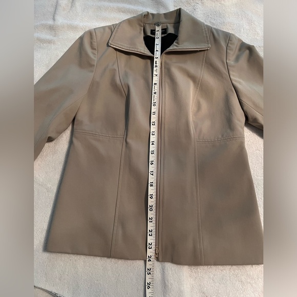 Jacket Khaki Size 4 Juliana Collisions  lined zipper front closure - Picture 7 of 7